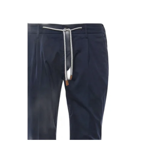 Eleventy Drawstring Straight-Leg Trousers