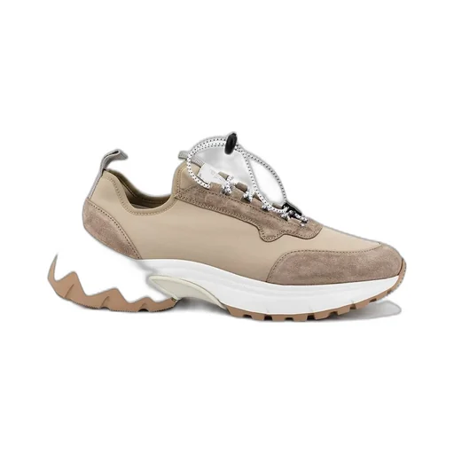 Eleventy Logo Patch Lace Up Sneakers