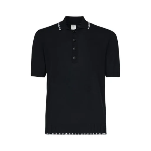 Eleventy Contrast Trim Polo Shirt