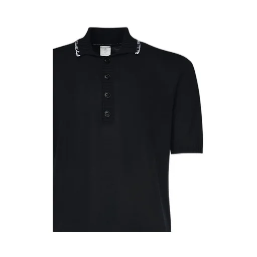 Eleventy Contrast Trim Polo Shirt