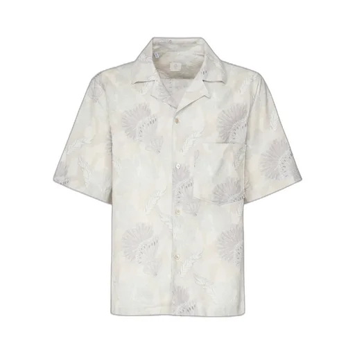 Eleventy Floral Short Sleeve Shirt
