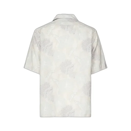 Eleventy Floral Short Sleeve Shirt