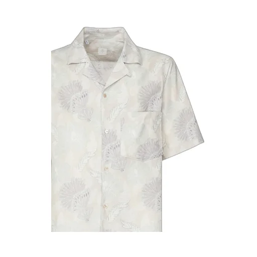 Eleventy Floral Short Sleeve Shirt
