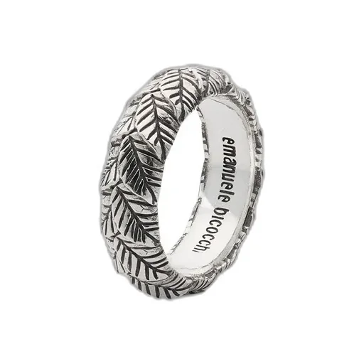 Emanuele Bicocchi Leaves-Engraved Ring