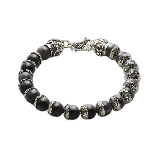 Emanuele Bicocchi Beaded Logo Bracelet