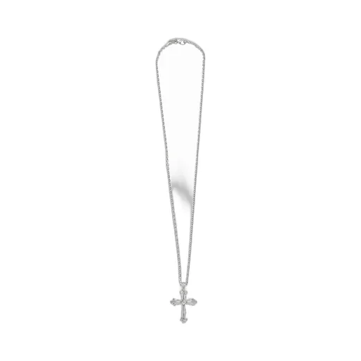 Emanuele Bicocchi Large Fleury Cross Pendant Necklace