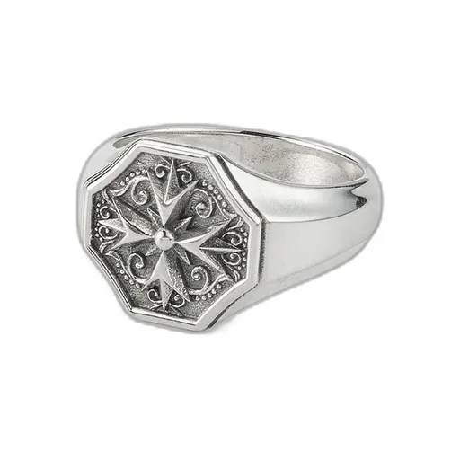 Emanuele Bicocchi Crest Signet Ring