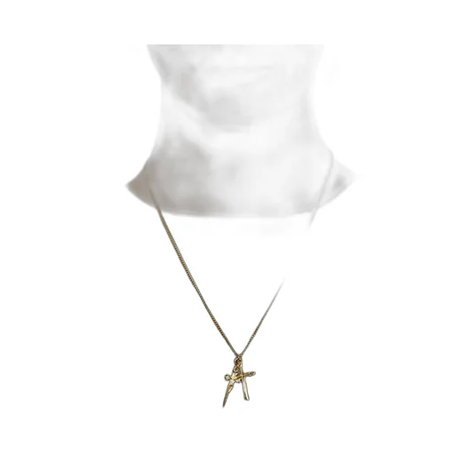 Emanuele Bicocchi Pugnale And Cross Necklace