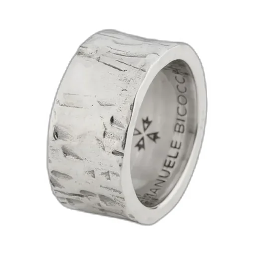 Emanuele Bicocchi Large Hammered Band Ring