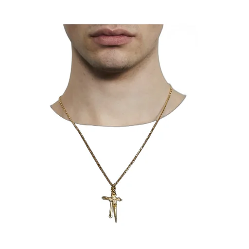 Emanuele Bicocchi Large Pugnale And Cross Necklace