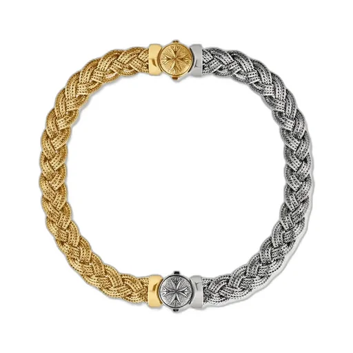 Emanuele Bicocchi Diamond-Cut Flat Braided Choker