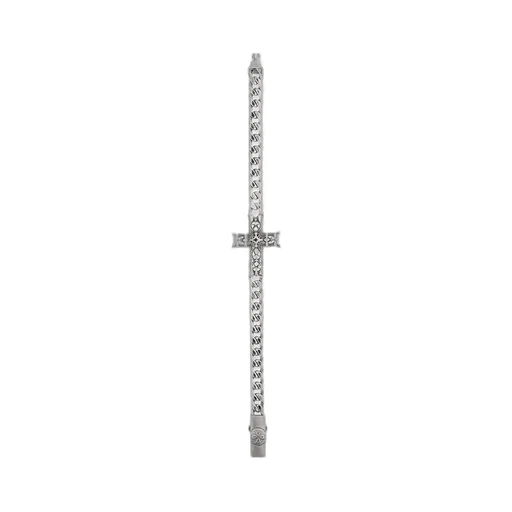 Emanuele Bicocchi Notre Dame Cross Edge Chain Bracelet
