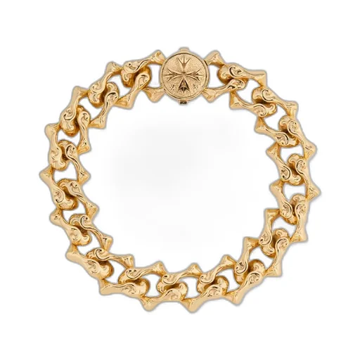 Emanuele Bicocchi Large Sharp Chain Logo Bracelet