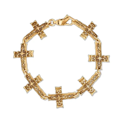 Emanuele Bicocchi Large Multi Notre Dame Cross Bracelet