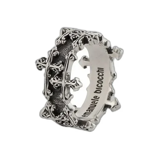 Emanuele Bicocchi Avelli Cross Double Band Ring
