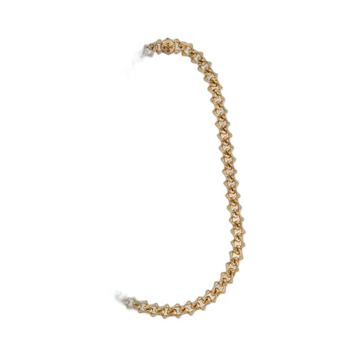Emanuele Bicocchi Sharp Chain Logo Necklace