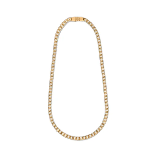 Emanuele Bicocchi Logo Engraved Edge Chain Necklace