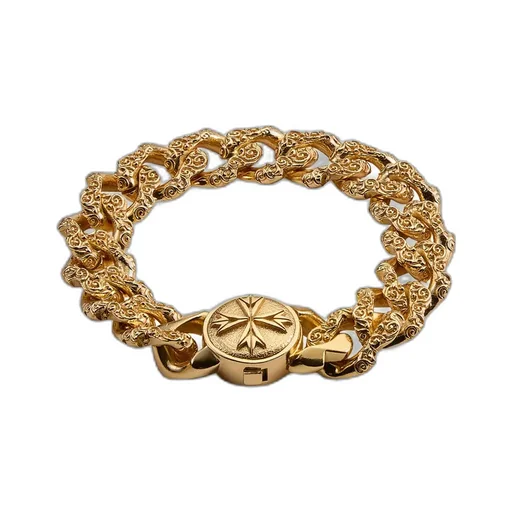 Emanuele Bicocchi Large Flourish Chain Bracelet