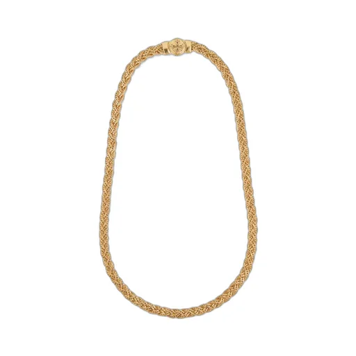 Emanuele Bicocchi Diamond-Cut Flat Braided Necklace