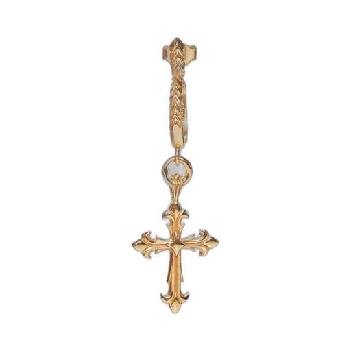 Emanuele Bicocchi Cross Drop Single Earring