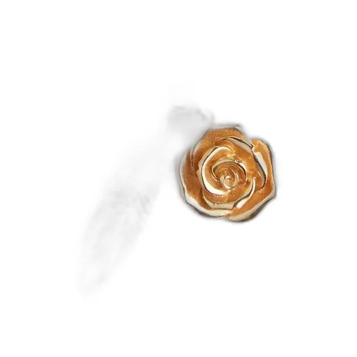 Emanuele Bicocchi Rose And Feather Necklace