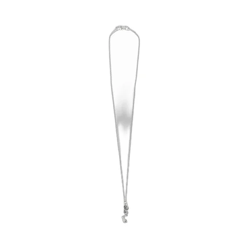 Emanuele Bicocchi Rose And Skull Pendant Necklace