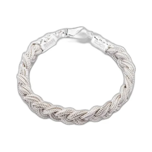 Emanuele Bicocchi Ice Braided Clasp Fasten Bracelet