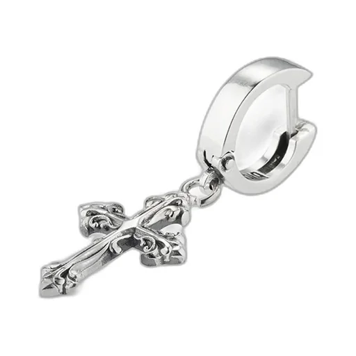 Emanuele Bicocchi Avelli Cross Drop Single Earring