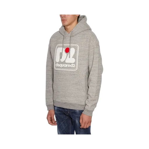 Dsquared2 Logo Printed Drawstring Hoodie