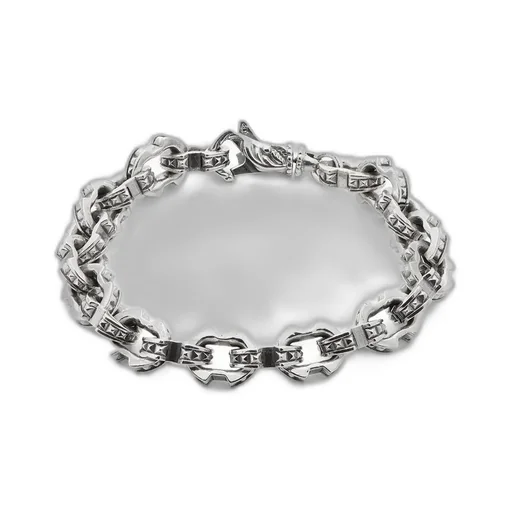 Emanuele Bicocchi Large Studded Chain Link Bracelet