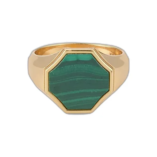 Emanuele Bicocchi Malachite Signet Ring