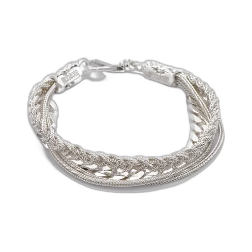 Emanuele Bicocchi Ice Chain And Braided Bracelet