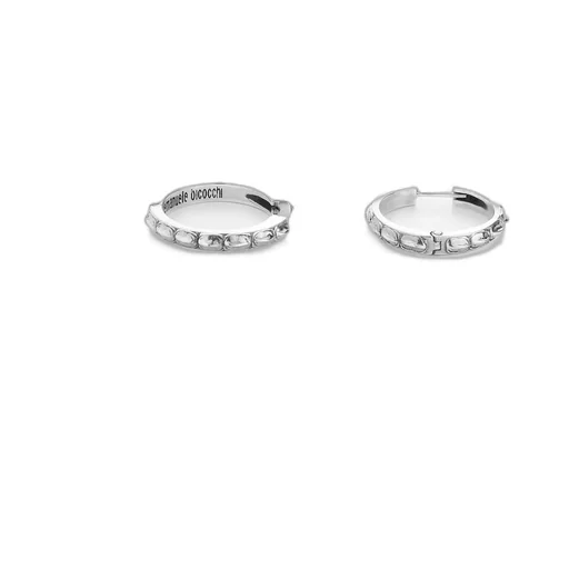 Emanuele Bicocchi Large Croc Hoop Earrings