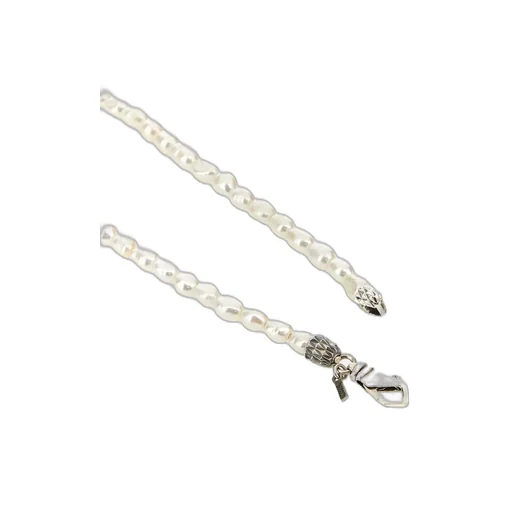 Emanuele Bicocchi Avelli Cross Pendant Pearl Necklace
