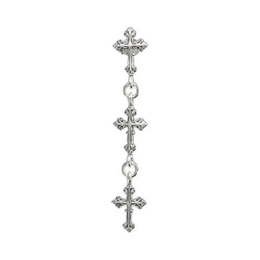 Emanuele Bicocchi Avelli Cross Drop Single Earring