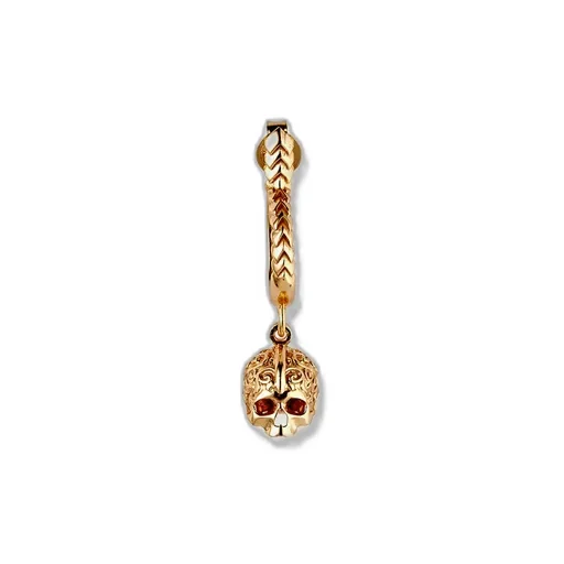 Emanuele Bicocchi Skull Hoop Single Earring