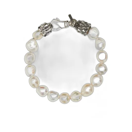 Emanuele Bicocchi Large Baroque Pearl Bracelet