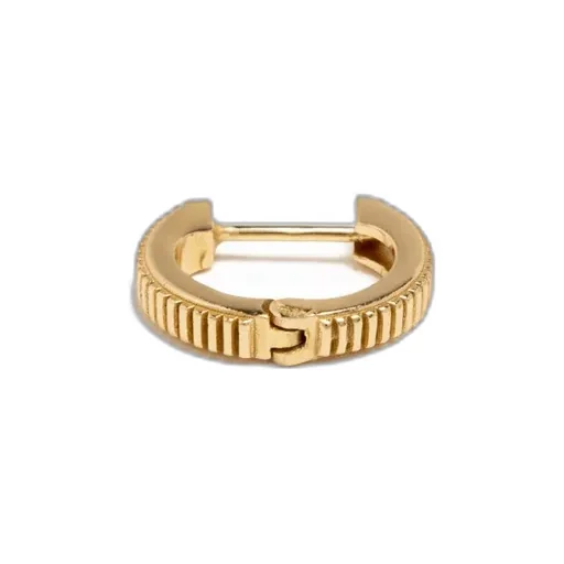 Emanuele Bicocchi Striped Hoop Single Earring
