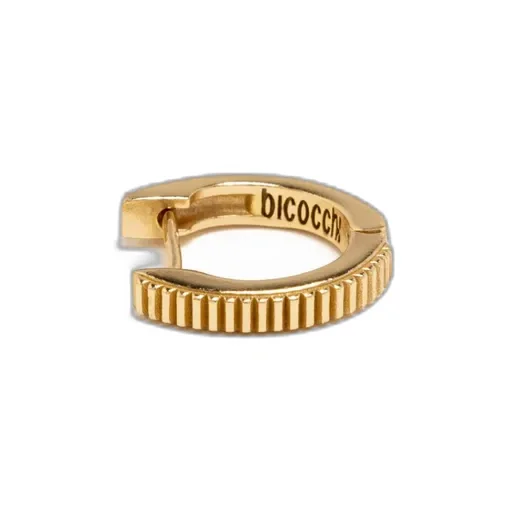 Emanuele Bicocchi Striped Hoop Single Earring