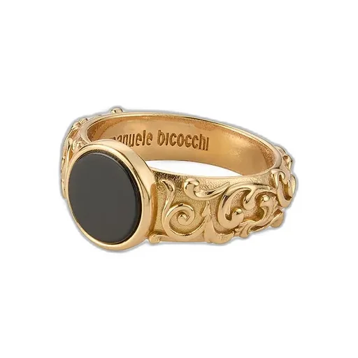 Emanuele Bicocchi Arabesque Onyx Chevalier Ring