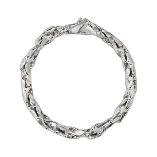 Emanuele Bicocchi Large Hammered Chain Bracelet