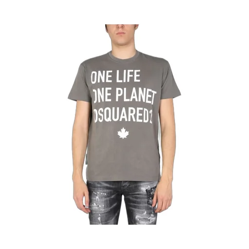 Dsquared2 Slogan Print Crewneck T-Shirt