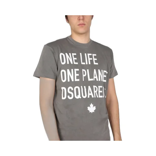 Dsquared2 Slogan Print Crewneck T-Shirt
