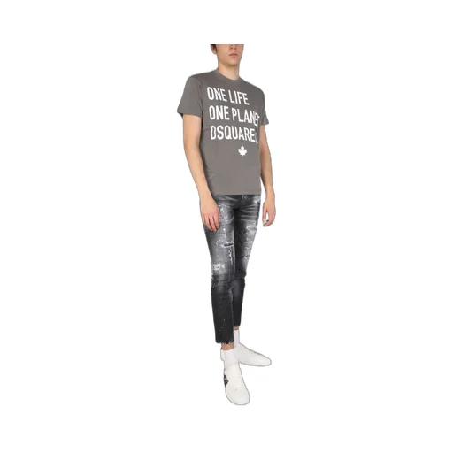 Dsquared2 Slogan Print Crewneck T-Shirt