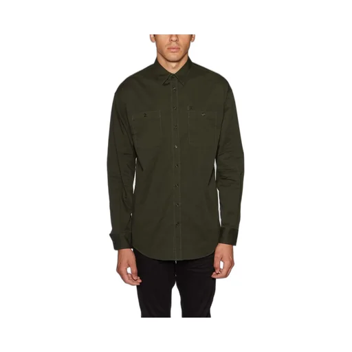 Dsquared2 Logo Print Pocket Patch Shirt