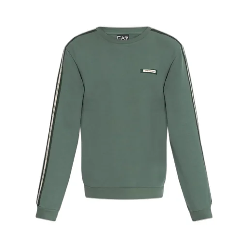 Ea7 Emporio Armani Logo Patch Crewneck Sweatshirt