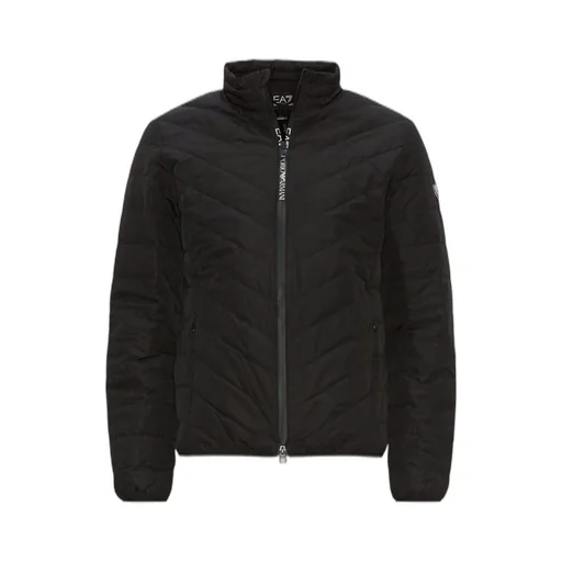 Ea7 Emporio Armani Logo-Patch Zipped Quilted Jacket