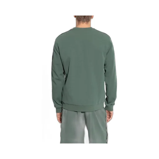 Ea7 Emporio Armani Logo Patch Crewneck Sweatshirt