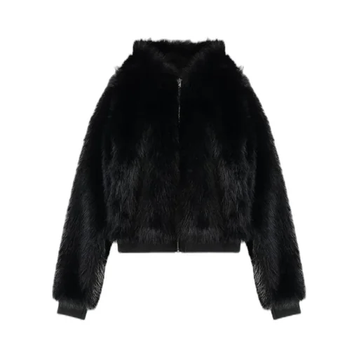 Ezr Hooded Faux Fur Jacket