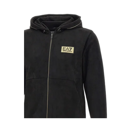 Ea7 Emporio Armani Chenille Zip-Up Hoodie